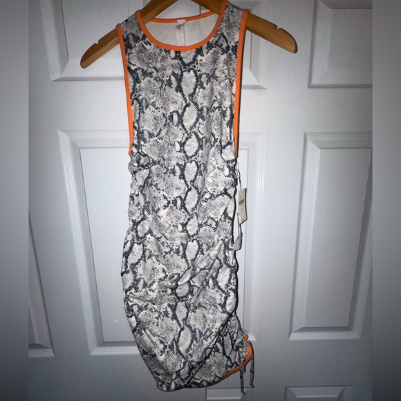 Daily Practice Dresses & Skirts - Daily Practice Snakeskin Ruched Dress | Size S | Anthropologie